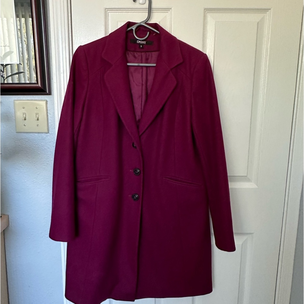 DKNY Women's Jacket - Deep Magenta